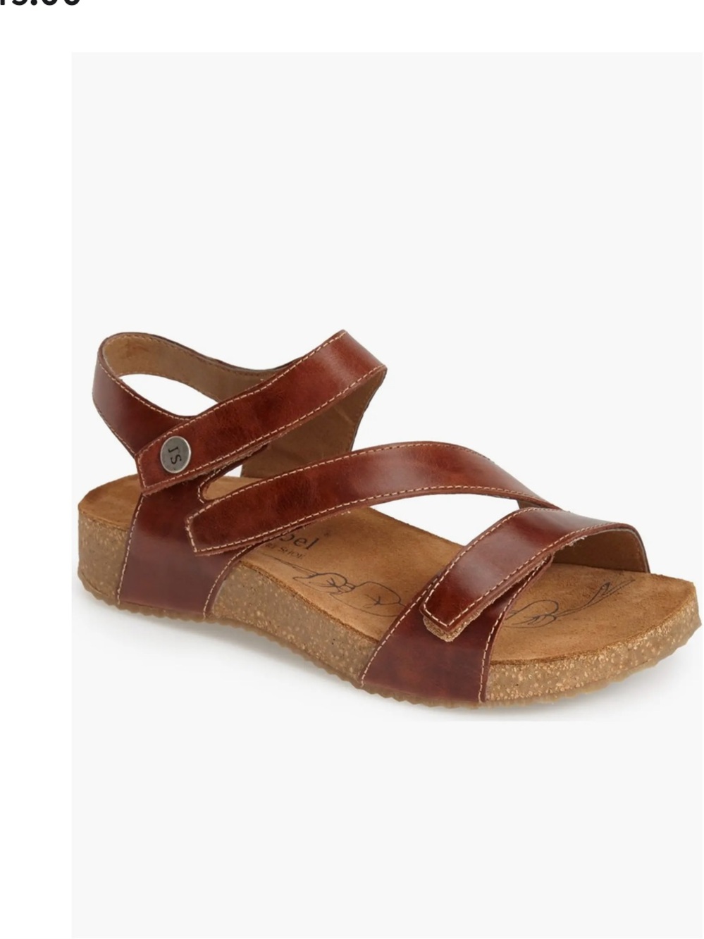 Josef Seibel Tonga 25 Women's Brown Leather Strappy Cork Sandal